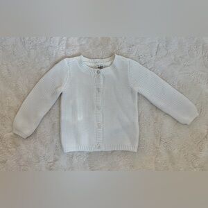 •NWOT• Carter’s Waffle Weave Ivory Cardigan | 6-9m